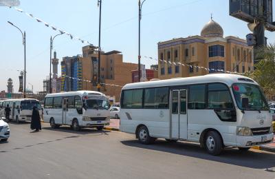 قسم الآليات في العتبة العلويّة المقدّسة يباشر تنفيذ خطته الخاصة بزيارة عيد الغدير الأغرّ بأكثر من 150 آلية