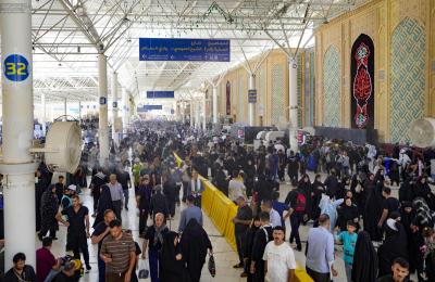 خدمات مستمرّة يقدّمها مضيف العتبة العلويّة المقدّسة لزائري أربعينية الإمام الحسين (ع)