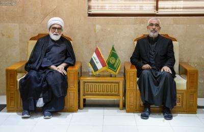 الأمين العام للعتبة العلوية المقدسة يستقبل المتولي الشرعي للعتبة الرضوية المقدسة ويبحث معه سُبل تعزيز التعاون المشترك