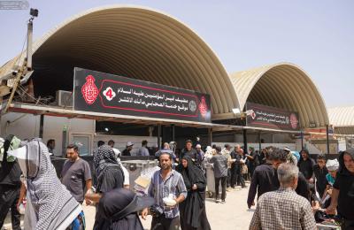 استمرار بركات المولى أمير المؤمنين لزائري الأربعين .. موقع ضيافة مالك الأشتر (رض)
