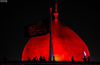 وسط حضور علمائي ورسمي.. العتبة العلوية المقدسة تقيم مراسم رفع راية الحزن في ذكرى شهادة النبي الأكرم محمد (ص)