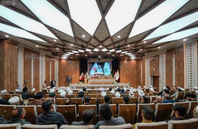 وفد العتبة العلويّة المقدَّسة يشارك في ختام مؤتمر الشيخ النائيني بمشهد المقدّسة 