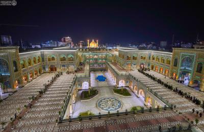 العتبة العلوية المقدسة تُقيم مأدبة عشاء كبرى بمناسبة ولادة السيّدة زينبَ (عليها السلام)