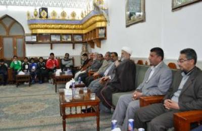 تجمع فتية الكفيل الطلابي يتشرف بزيارة العتبة العلوية المقدسة