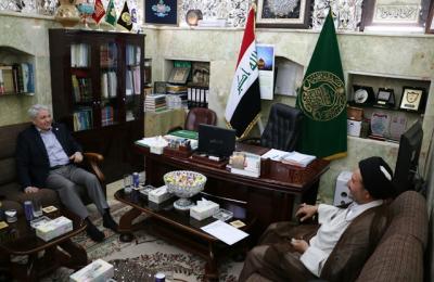 وزير النقل يزور العتبة العلوية المقدسة ويلتقي بالأمين العام الجديد