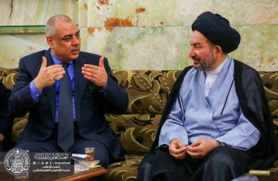 الامين العام للعتبة العلوية المقدسة يبحث مع وفد من وزارة النقل السبل والخطط اللازمة لخدمة الزائرين
