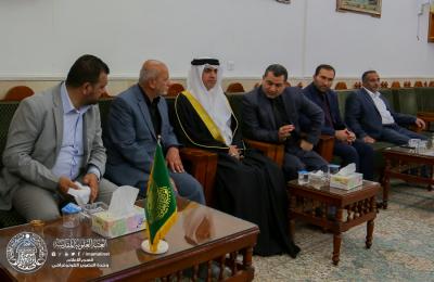 القنصل البحريني في النجف الاشرف يثمن جهود العتبة العلوية المقدسة في خدمة الزائرين 