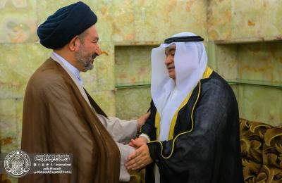 الامين العام للعتبة العلوية المقدسة يبحث مع مدير الاوقاف الجعفرية الكويتي فتح آفاق التعاون والمساهمة في دعم مشاريع العتبات المقدسة في العراق 