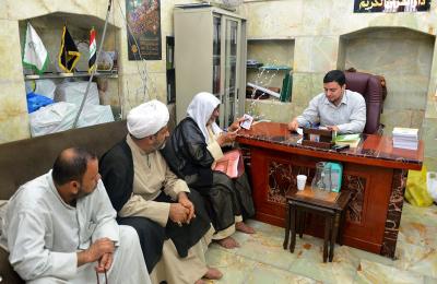 دار القرآن الكريم في العتبة العلوية المقدسة تستقبل وفد مدرسة الجوادين القرآنية من محافظة البصرة