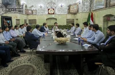 الامين العام خلال لقائه بمسؤولي دار القرآن في العتبة العلوية المقدسة : من الضروري تنظيم العمل القرآني وتأسيسه ضمن رؤية متجهة نحو الجانب المعنوي لكتاب الله العظيم