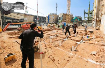 الأمانة العامة للعتبة العلوية المقدسة تباشر بانجاز مشروع بناء مجمعات صحية خدمية بواقع 100 وحدة صحية خدمية استعدادا لزيارة الأربعين