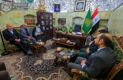 الأمين العام للعتبة العلوية المقدسة يستقبل مدير عام دائرة العتبات المقدسة والمزارات الشيعية الشريفة 