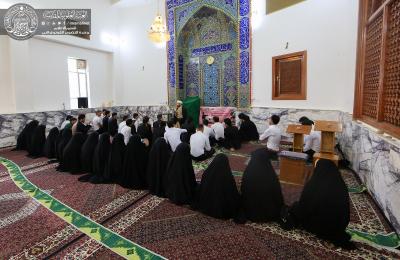 قسم الشؤون الدينية يستضيف كوكبة من خريجي كليات جامعة الكوفة المتبرعين للحشد المقدس والأيتام والمرضى