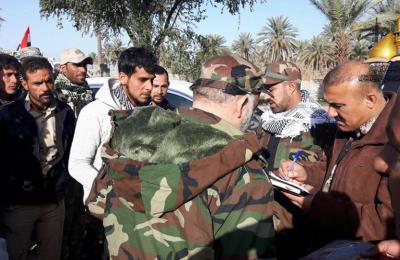 مبلغو العتبة العلوية يرافقون مواكب العز والكرمة الداعمة للمجاهدين في منطقة البحيرات وغربي الموصل