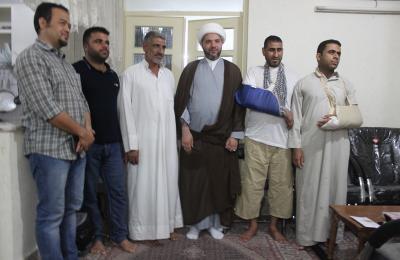 العتبة العلوية المقدسة ترعى أبطال فتوى المرجعية الدينية العليا الذين نالوا شرف الجراح في معارك  العز والكرامة ضد تنظيم /داعش/ الإجرامي