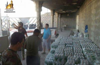 مبلغو العتبة العلوية يقدمون الدعم اللوجستي للمرابطين في جبال مكحول  