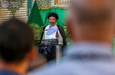 خلال مراسم صلاة عيد الفطر المبارك: الأمين العام للعتبة العلوية يدعو العراقيين إلى المحافظة على اللحمة الوطنية ويدعو المسلمين الى المحبة والألفة والرحمة