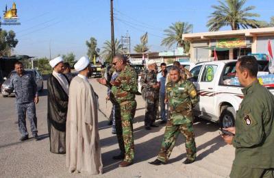 مبلغو العتبة العلوية في لجنة الارشاد يرافقون قافلة “الحشد حشدك يا علي” لدعم المرابطين في جرف النصر 