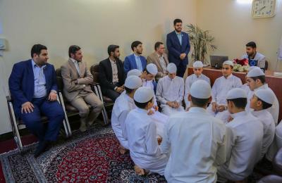 وفد دار القرآن الكريم في العتبة العلوية يطلع على مشروع أمير القرّاء الوطني