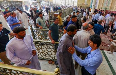 بالصور .. منتسبو حفظ النظام في العتبة العلوية جهود مضنية لخدمة الزائرين خلال عيد الأضحى المبارك