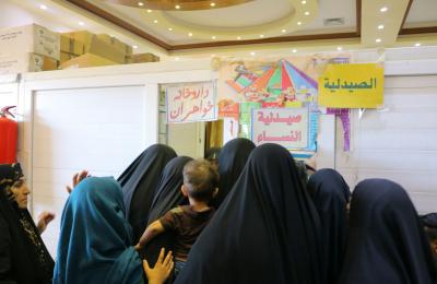 وحدة المفرزة الطبية النسوية تقدم أفضل خدماتها لزائرات خلال عيد الغدير الاغر