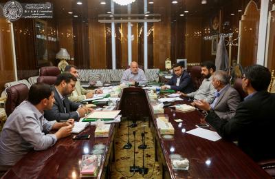 إدارة العتبة العلوية المقدسة تناقش إحياء فعاليات مهرجان الغدير السنوي في رحاب مرقد أمير المؤمنين (عليه السلام)