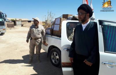 مبلغو العتبة العلوية يشرفون على قوافل الدعم اللوجستي للمقاتلين المرابطين في الحضر