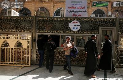 كوادر حفظ النظام بالعتبة العلوية المقدسة تنشئ أماكن خاصة لامانات الحقائب استعدادا للزيارة المليونية لأربعينية الإمام الحسين(عليه السلام)