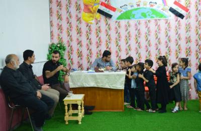 روضة أحباب الأمير التابعة للقسم النسوي تقوم بالفحص الدوري لأطفالها بالتعاون مع دار الشفاء في العتبة العلوية
