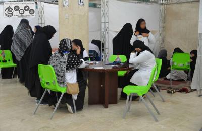 العتبة العلوية المقدسة تقيم المفرزة الطبية لخدمة زائري الأربعين بالتعاون مع الكوادر الطبية الباكستانية 