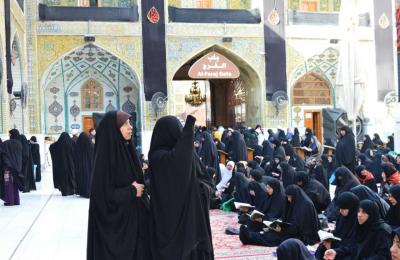 المستبصرة التونسية سامية المرزوقي في ضيافة العتبة العلوية المقدسة