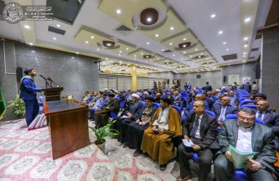 ديوان الوقف الشيعي وبالتعاون مع العتبة العلوية يقيم احتفالية بمناسبة إعداد المناهج الدراسية الجديدة للصف الرابع الإعدادي الإسلامي