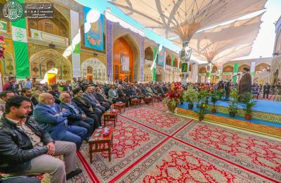 إدارة العتبة العلوية تقيم الاحتفال المركزي بمناسبة ولادة الرسول الأعظم (صلى الله عليه واله وسلم) وحفيده الإمام الصادق (عليه السلام) في الصحن الحيدري المطهر