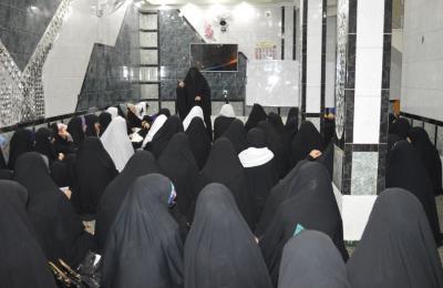 وفد من دار القرآن الكريم في جامع الرسول الاعظم (صلى الله عليه وآله) بضيافة شعبة القرآن الكريم النسوية في العتبة العلوية