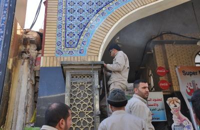 قسم الصيانة الهندسية ينجز عددا من أعمال التوسعة في محيط الصحن الشريف والمنشئات التابعة إلى العتبة العلوية المقدسة