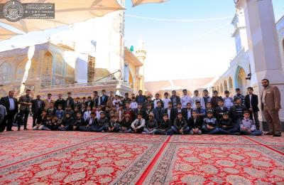 ضمن برنامجها المستمر للتواصل مع طلبة المدارس... قسم العلاقات في العتبة العلوية المقدسة يستقبل طلبة مدرستي الأمير وبراثا