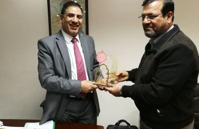 رئيس قسم الإعلام في العتبة العلوية المقدسة يلتقي برئيس الجهاز التنفيذي لهيأة الإعلام والاتصالات العراقية 