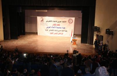وفد العتبة العلوية المقدسة يشارك في مهرجان النصر الكبير الذي أقامه الاتحاد العربي للإعلام الالكتروني فرع العراق