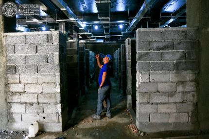 بالصور ... آخر الأعمال المنجزة في مشروع "مجمع الصحيات رقم (1)"