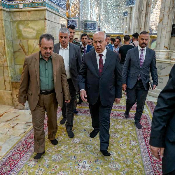 وزير الثقافة والسياحة والآثار يثمن دور العتبة العلوية المقدسة في الحفاظ على التراث النجفي مع توسعة الحرم 
