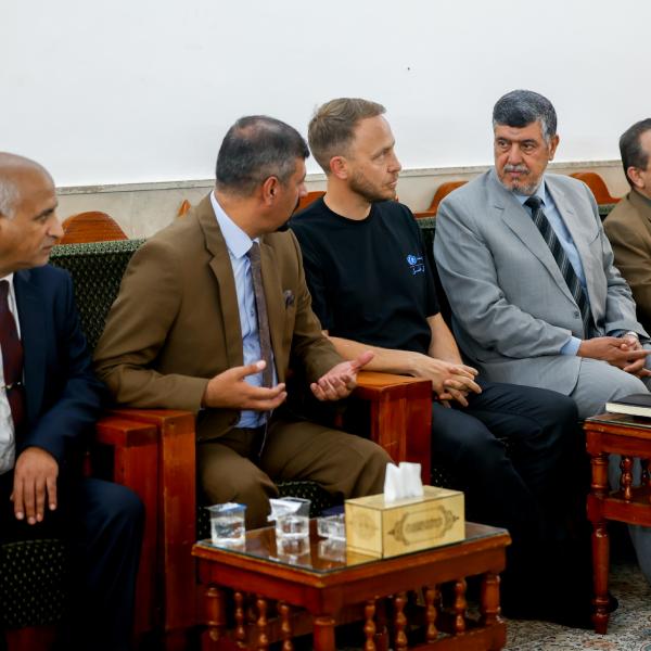 وفد من منظمة اليونيسيف الدولية يطّلع على الخدمات الطبية في العتبة العلوية المقدسة 