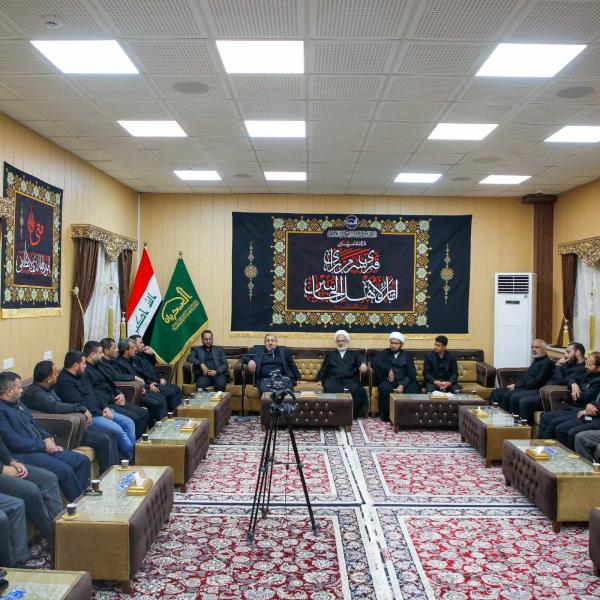 العتبة العسكرية المقدسة تثمّن جهود وفد العتبة العلوية المقدسة لخدمة زائري الإمام العسكري (عليه السلام) في سامراء