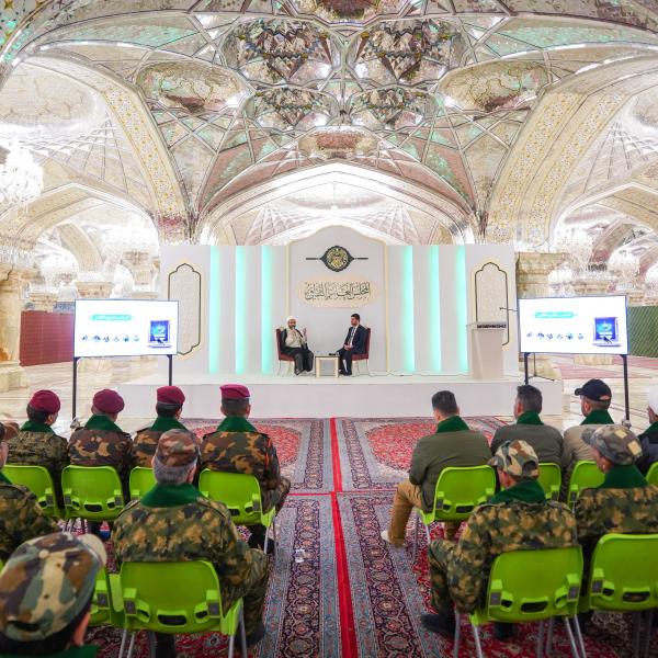 ضمن فعاليات المجلس العلوي الثقافي السنوي الثاني .. العتبة العلوية المقدسة تستضيف شريحة من مُلبِّي فتوى الجهاد الكفائي