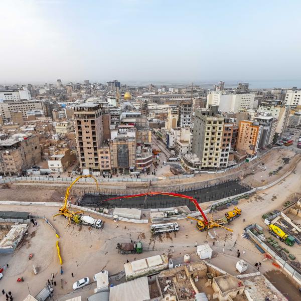 بإشراف العتبة العلويّة المقدّسة .. المباشرة بصبّ الأساسات لمشروع نفق الشيخ الطوسي 