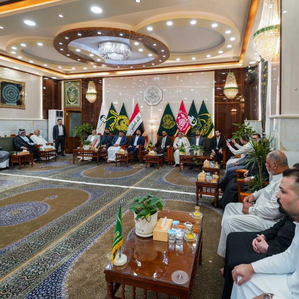العتبة العلويّة المقدّسة تعقد اجتماعًا تحضيريًا مع المواكب والهيئات استعدادًا لعيد الغدير الأغرّ 