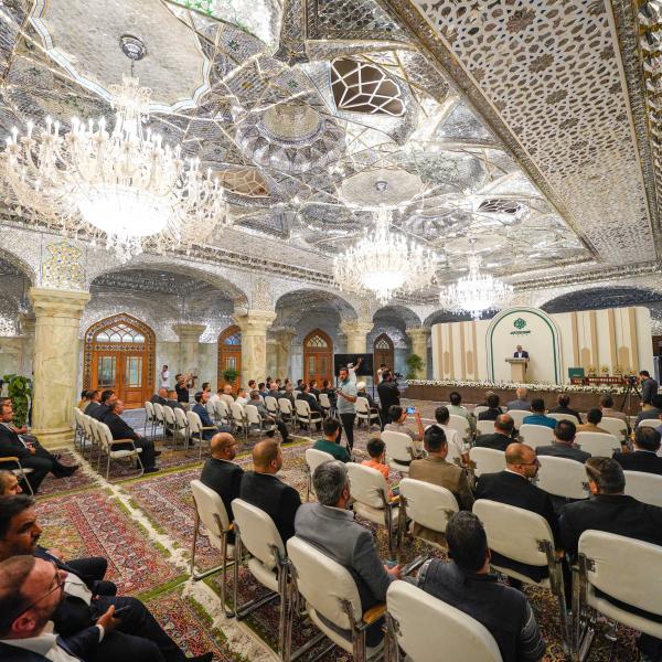 الأمانة العامّة للعتبة العلويّة المقدّسة تختتم فعاليات أسبوع الغدير الدوليّ الرابع عشر بحفل تكريمي  