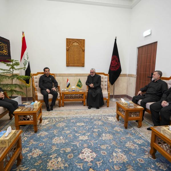 الأمين العام للعتبة العلوية المقدسة يستقبل وزير النقل