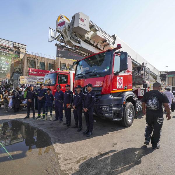 العتبة العلويّة المقدّسة .. انتشار واسع للدفاع المدني والإسعاف الفوري لحماية زوّار الأربعين.