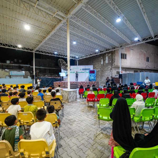 ضمن فعاليات أسبوع الصادقَينِ .. منصّة المحسن لثقافة الأطفال تحتفي بهذه الذكرى العطرة في رحاب العتبة العلويّة المقدّسة 