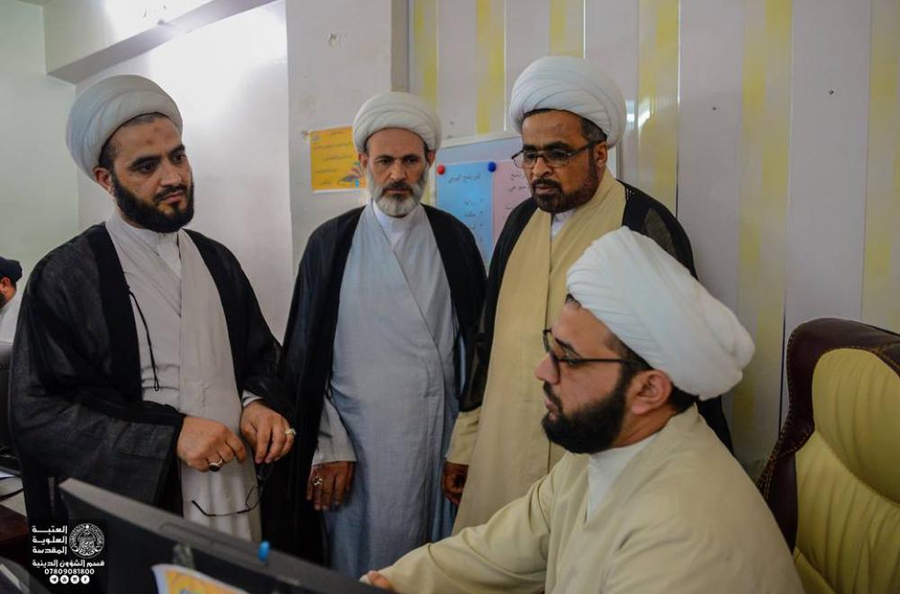 قسم الشؤون الدينية في العتبة العلوية يبحث مع العتبة الحسينية سبل التعاون المشترك